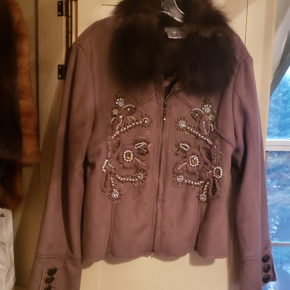Alberto Makali faux fur jacket